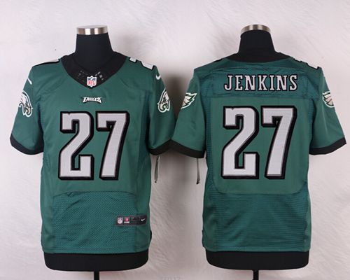 Eagles #27 Malcolm Jenkins Midnight Green Team Color Men's Stitched NFL Elite Jersey