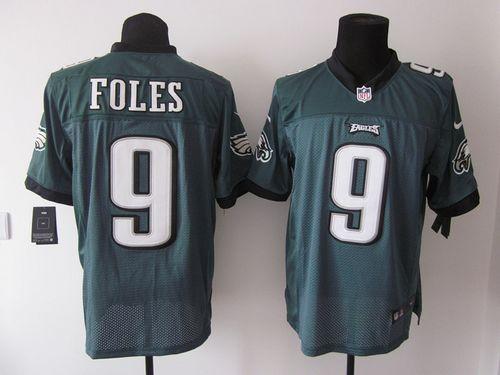 Eagles #9 Nick Foles Midnight Green Team Color Men's Stitched NFL Elite Jersey
