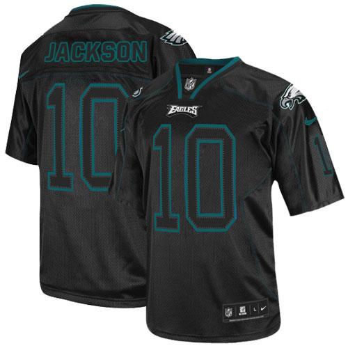 Eagles #10 DeSean Jackson Lights Out Black Men's Stitched NFL Elite Jersey