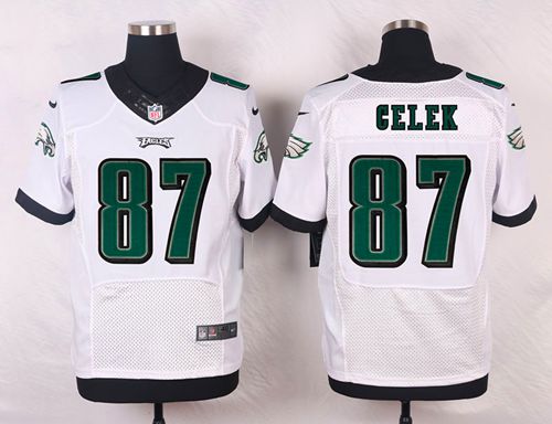 Eagles #87 Brent Celek White Men's Stitched NFL Elite Jersey
