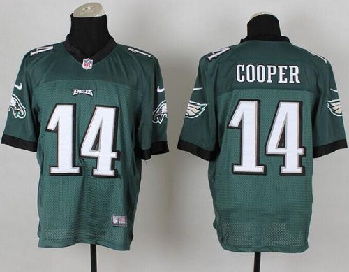 Eagles #14 Riley Cooper Midnight Green Team Color Men's Stitched NFL Elite Jersey