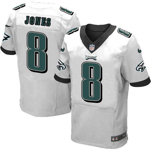 Eagles #8 Donnie Jones White Men's Stitched NFL New Elite Jersey