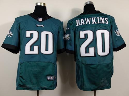 Eagles #20 Brian Dawkins Midnight Green Team Color Men's Stitched NFL New Elite Jersey