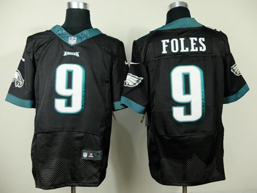 Eagles #9 Nick Foles Black Alternate Men's Stitched NFL New Elite Jersey