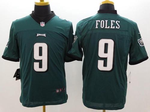 Eagles #9 Nick Foles Midnight Green Team Color Men's Stitched NFL Limited Jersey