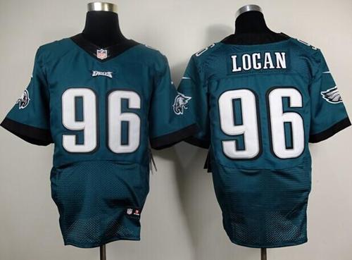 Eagles #96 Bennie Logan Midnight Green Team Color Men's Stitched NFL New Elite Jersey