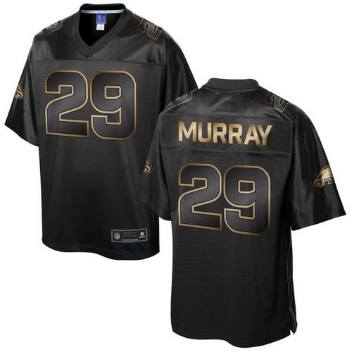 Eagles #29 DeMarco Murray Pro Line Black Gold Collection Men's Stitched NFL Game Jersey