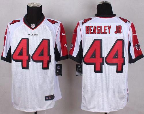 Falcons #44 Vic Beasley Jr White Men's Stitched NFL Elite Jersey
