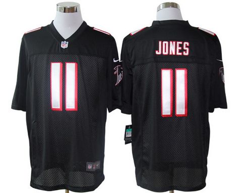 Falcons #11 Julio Jones Black Alternate Men's Stitched NFL Limited Jersey