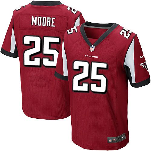 Falcons #25 William Moore Red Team Color Men's Stitched NFL Elite Jersey