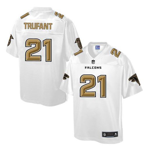 Falcons #21 Desmond Trufant White Men's NFL Pro Line Fashion Game Jersey