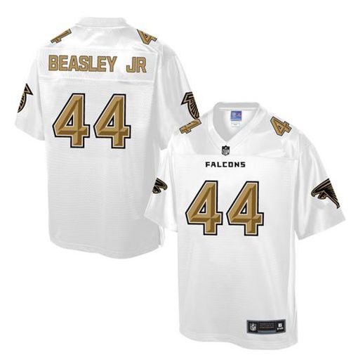 Falcons #44 Vic Beasley Jr White Men's NFL Pro Line Fashion Game Jersey