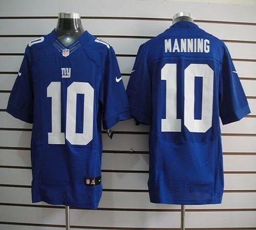 Giants #10 Eli Manning Royal Blue Team Color Men's Stitched NFL Elite Jersey