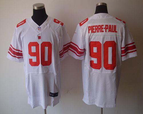 Giants #90 Jason Pierre Paul White Men's Stitched NFL Elite Jersey