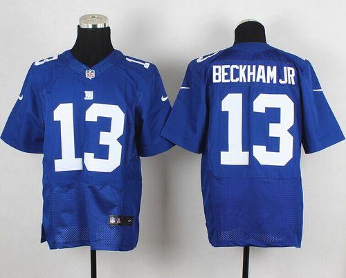 Giants #13 Odell Beckham Jr Royal Blue Team Color Men's Stitched NFL Elite Jersey