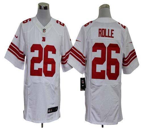 Giants #26 Antrel Rolle White Men's Stitched NFL Elite Jersey