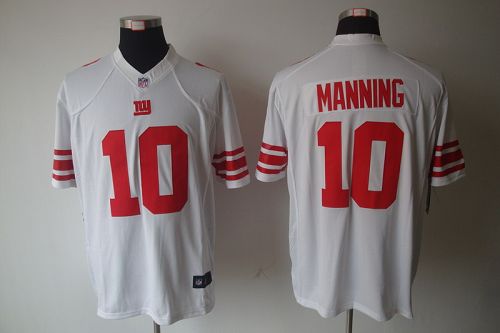 Giants #10 Eli Manning White Men's Stitched NFL Limited Jersey