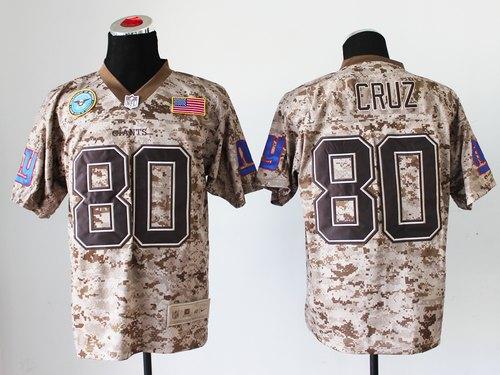Giants #80 Victor Cruz Camo Men's Stitched NFL New Elite USMC Jersey