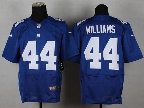 Giants #44 Andre Williams Royal Blue Team Color Men's Stitched NFL Elite Jersey