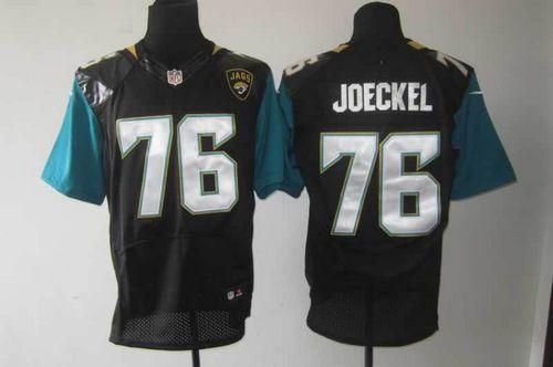 Jaguars #76 Luke Joeckel Black Alternate Men's Stitched NFL Elite Jersey