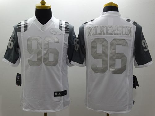 Jets #96 Muhammad Wilkerson White Men's Stitched NFL Limited Platinum Jersey
