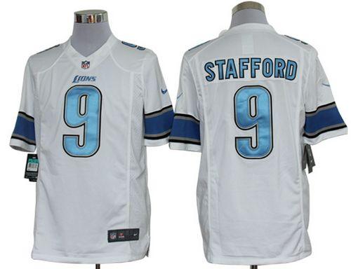 Lions #9 Matthew Stafford White Men's Stitched NFL Limited Jersey