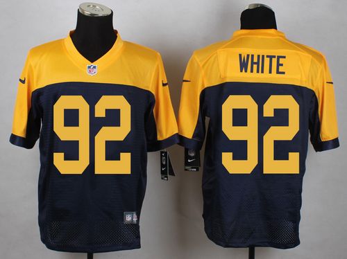 Packers #92 Reggie White Navy Blue Alternate Men's Stitched NFL New Elite Jersey