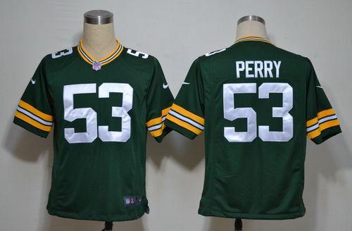 Packers #53 Nick Perry Green Team Color Men's Stitched NFL Game Jersey