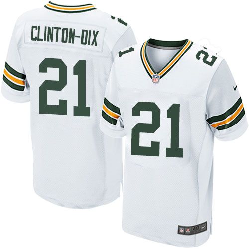 Packers #21 Ha Ha Clinton Dix White Men's Stitched NFL Elite Jersey