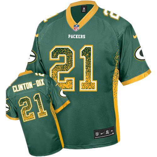 Packers #21 Ha Ha Clinton Dix Green Team Color Men's Stitched NFL Elite Drift Fashion Jersey