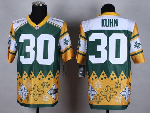 Packers #30 John Kuhn Green Men's Stitched NFL Elite Noble Fashion Jersey