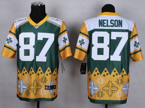 Packers #87 Jordy Nelson Green Men's Stitched NFL Elite Noble Fashion Jersey