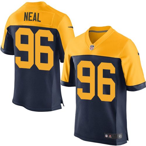 Packers #96 Mike Neal Navy Blue Alternate Men's Stitched NFL New Elite Jersey