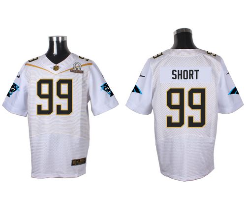 Panthers #99 Kawann Short White 2016 Pro Bowl Men's Stitched NFL Elite Jersey