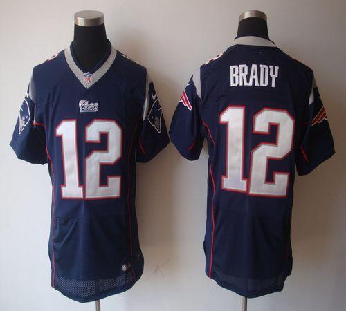 Patriots #12 Tom Brady Navy Blue Team Color Men's Stitched NFL Elite Jersey