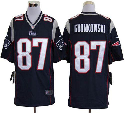 Patriots #87 Rob Gronkowski Navy Blue Team Color Men's Stitched NFL Game Jersey