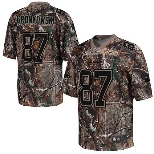 Patriots #87 Rob Gronkowski Camo Men's Stitched NFL Realtree Elite Jersey