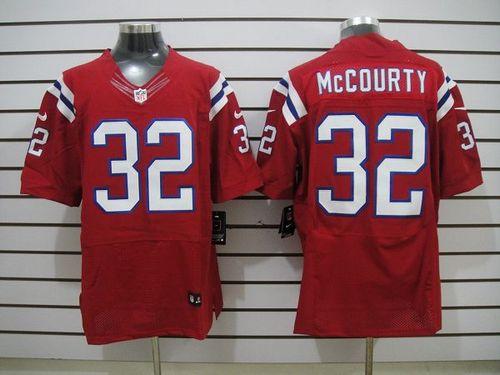 Patriots #32 Devin McCourty Red Alternate Men's Stitched NFL Elite Jersey