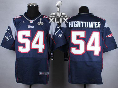Patriots #54 Dont'a Hightower Navy Blue Team Color Super Bowl XLIX Men's Stitched NFL Elite Jersey
