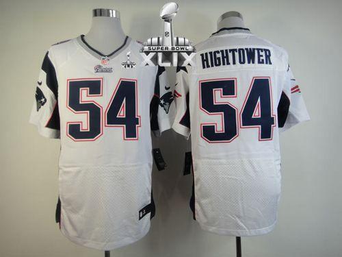 Patriots #54 Dont'a Hightower White Super Bowl XLIX Men's Stitched NFL Elite Jersey
