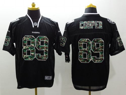 Raiders #89 Amari Cooper Black Men's Stitched NFL Elite Camo Fashion Jersey