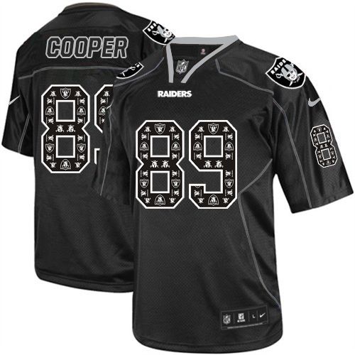 Raiders #89 Amari Cooper New Lights Out Black Men's Stitched NFL Elite Jersey