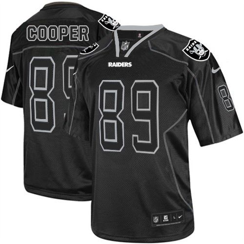Raiders #89 Amari Cooper Lights Out Black Men's Stitched NFL Elite Jersey