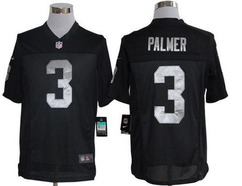 Raiders #3 Carson Palmer Black Team Color Men's Stitched NFL Limited Jersey
