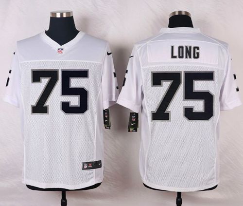 Raiders #75 Howie Long White Men's Stitched NFL Elite Jersey