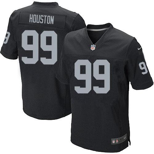 Raiders #99 Lamarr Houston Black Team Color Men's Stitched NFL Elite Jersey