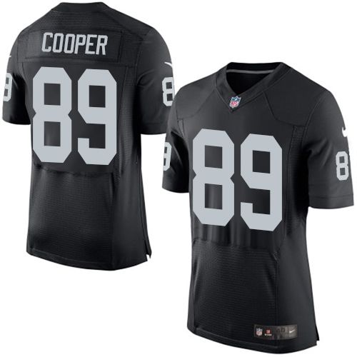 Raiders #89 Amari Cooper Black Team Color Men's Stitched NFL New Elite Jersey