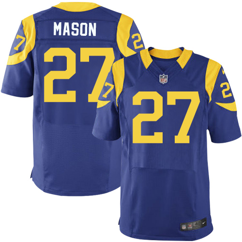 Rams #27 Tre Mason Royal Blue Alternate Men's Stitched NFL Elite Jersey