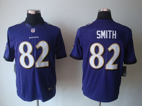 Ravens #82 Torrey Smith Purple Team Color Men's Stitched NFL Limited Jersey