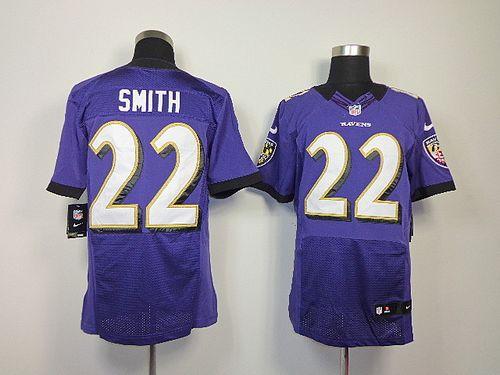 Ravens #22 Jimmy Smith Purple Team Color Men's Stitched NFL Elite Jersey